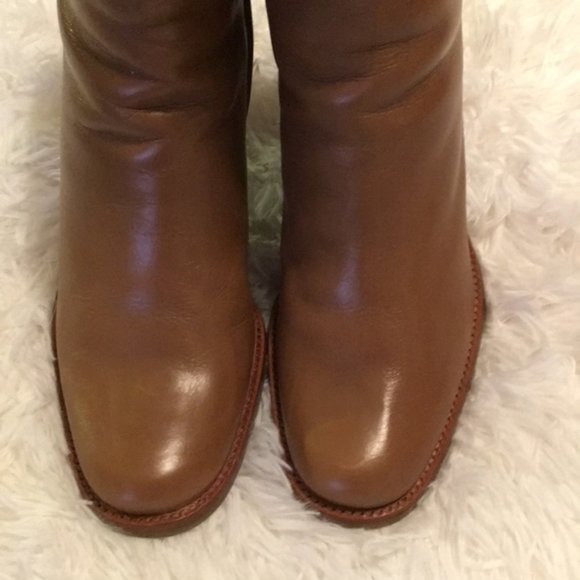 Gianni Bini Tan Leather Ankle Boots Size 9 NWOT - Picture 4 of 8
